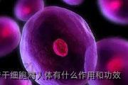 辽宁干细胞对人体有什么作用和功效