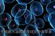 干细胞水凝胶调理妇女卵巢早衰
